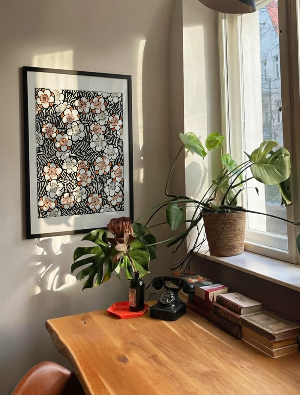 Floral pattern by Watanabe Seitei