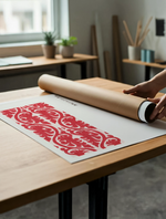 Woodblock red by Taguchi Tomoki vista 4
